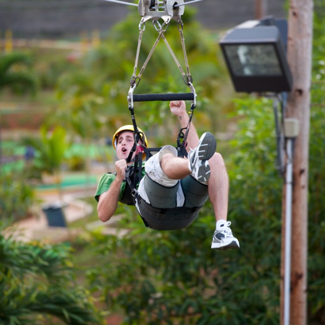 a person jumping in the air