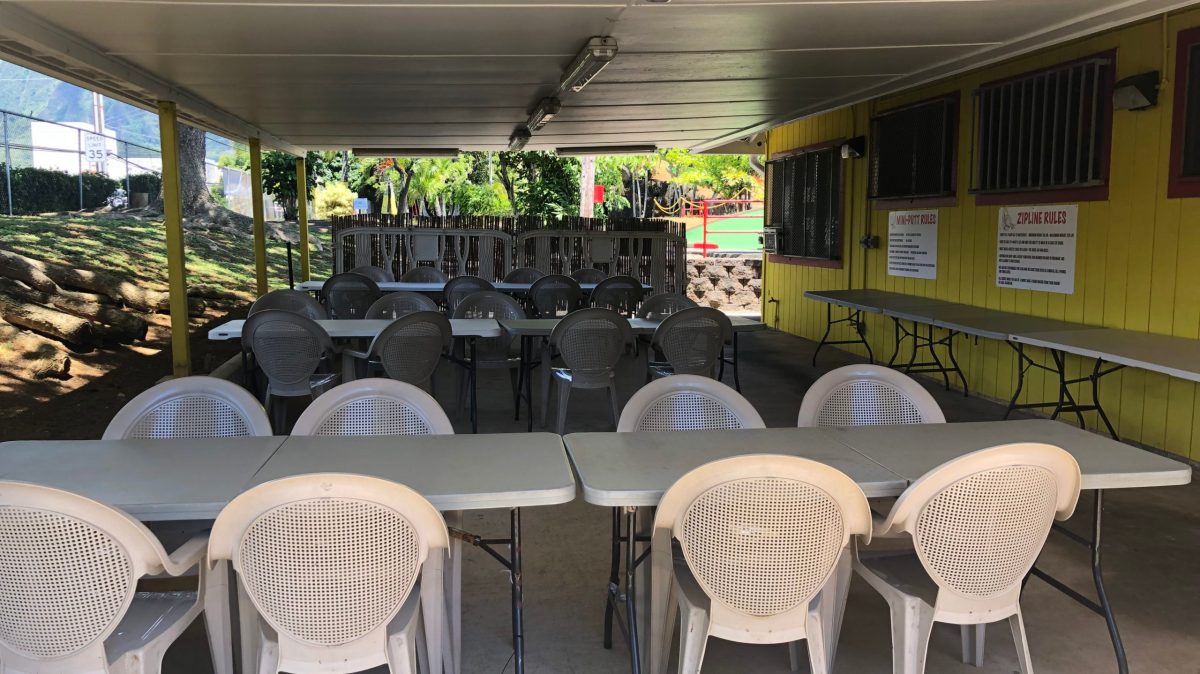 a group of people sitting at a train station