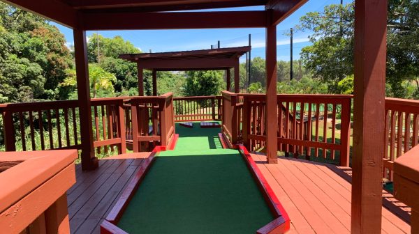 a room with a pool table